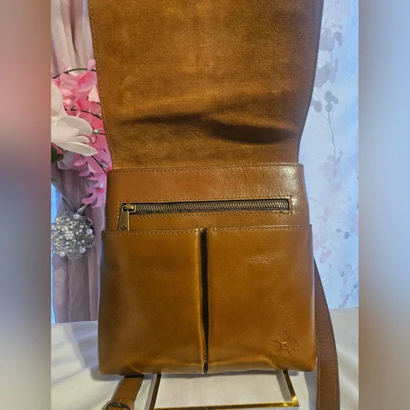 Patricia Nash Sigma Print Leather Crossbody Bag - Picture 2 of 9